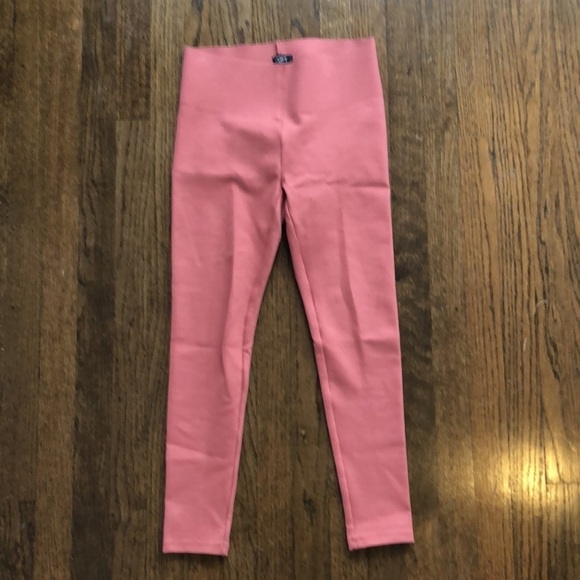 Thick Salmon Capri Stretch Tummy Control Dress Legging - Picture 2 of 6